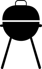 BBQ Grill icon.Portable grill camping vacation outline icon.outline vector sign, linear style pictogram isolated on white. Bbq symbol, logo illustration. Editable stroke. Pixel perfect.