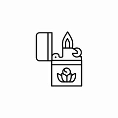 lighter icon vector sign