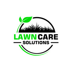 lawn care logo design creative idea vector design inspiration	
