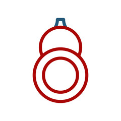 Double Circle Abstract Design