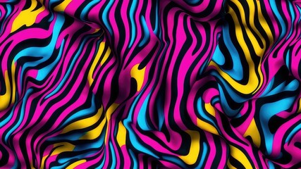 Fototapeta premium abstract dynamic horizontal multicolored background with chaotic stripes. seamless pattern