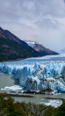 Vertical image of  View of Perito Moreno Glacier, Los Glaciares National Park, Argentina