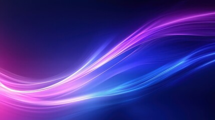 Fototapeta premium Ethereal Wave of Colorful Light in Shades of Pink, Purple, and Blue, Creating a Dreamy Background for Use in Digital and Print Media
