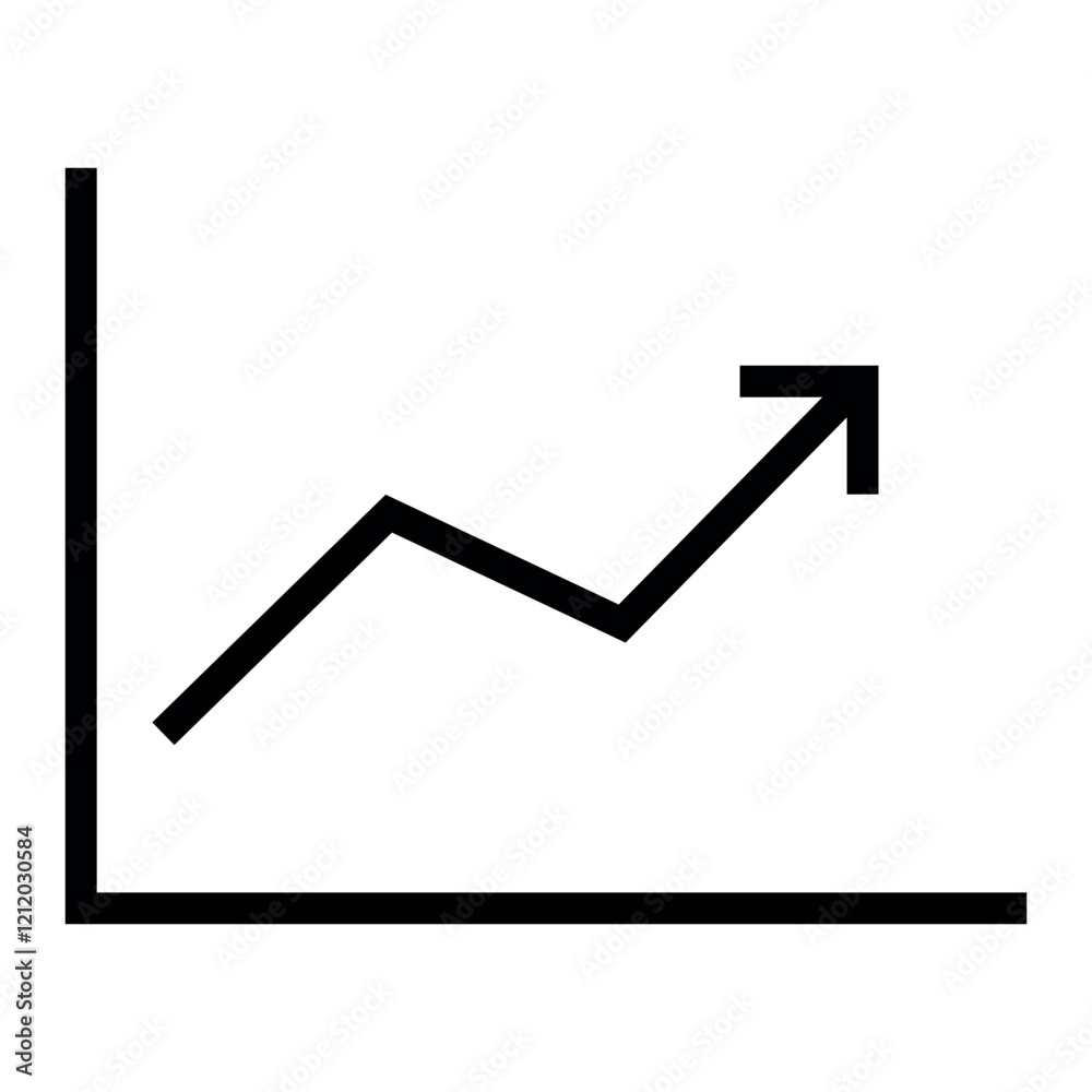 Aufkleber Graph vector icon