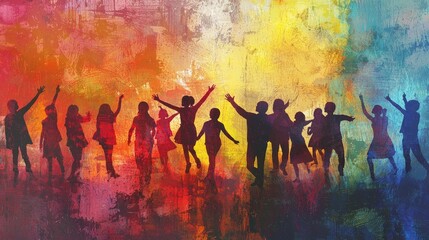 An artistic representation of a youth center focused on rehabilitation and support for at-risk youth