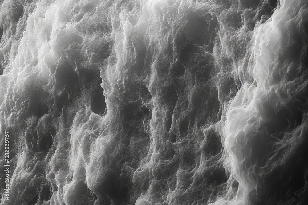 Aufkleber a wave of water in black and white, suitable for use in various design projects