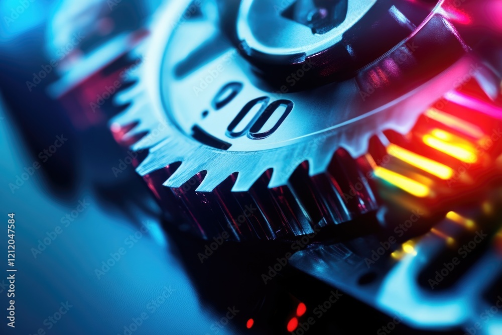 Poster a close-up shot of an analog clock on a wooden table, perfect for illustration or design
