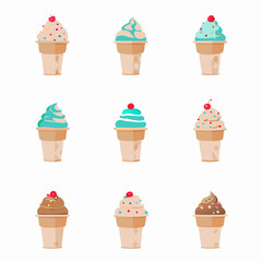 multiple ice cream