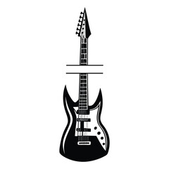 Obraz premium Musical instrument vector illustration, Music Monogram clipart Design