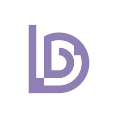 
D and DD letter logo design template.