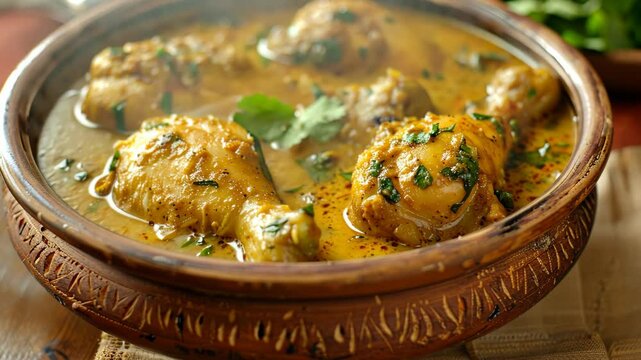  Indian chicken curry with spices