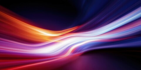 Naklejka premium Vivid Abstract Light Trails in Motion