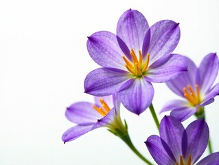 Obraz premium Beautiful Isolated Violet Flowers
