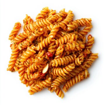 Corkscrew-shaped busiate pasta 