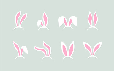 Rabbit ears. Bunny ears mask. Easter Bunny ears kid headband. Bunny or Rabbit ear mask collection