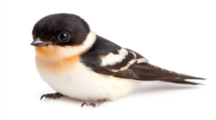 Obraz premium Stunning Swiftlet Isolated on White. Generative AI