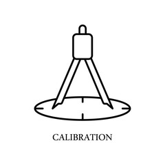 Icon a calibration, isolated against a clean background.