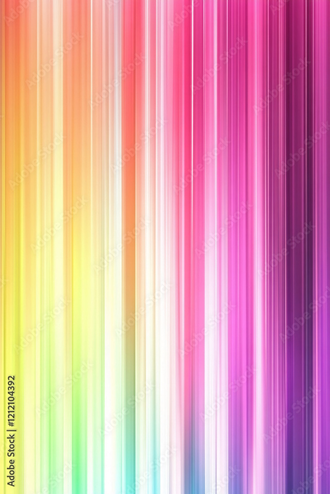 Aufkleber multicolor gradient vertical light lines with vibrant abstract design