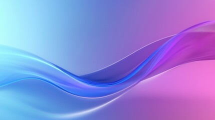 Abstract Gradient Waves with Soft Blue and Pink Hues, Creating a Serene and Calming Visual Experience for Backgrounds and Artistic Designs