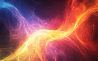 Vibrant rainbow-colored swirls forming an energetic and modern background