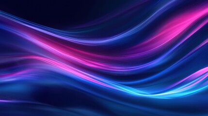Fototapeta premium Abstract Flowing Lines in Bright Pink and Blue Colors Creating a Dynamic Background for Digital Art and Modern Designs