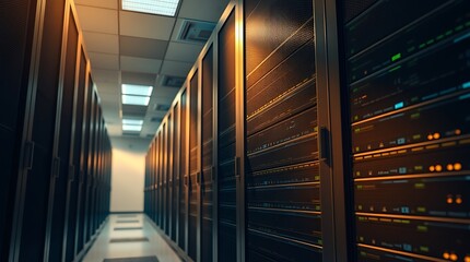 Modern Database and Data Center Room – High-Tech Storage and Management Solutions, database, data center room, modern data center, server room