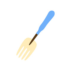 Fork Hand Drawn Gardening Illustration