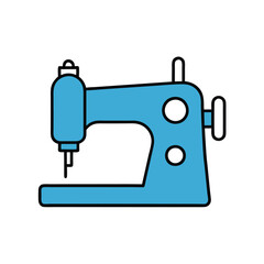 sewing machine isolated on white vector illustration