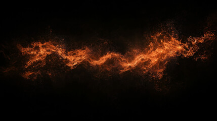Obraz premium red Fire frame wallpaper