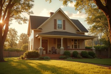 Obraz premium classic american house