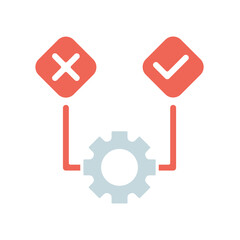 Icon a testing, isolated against a clean background.