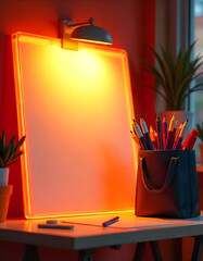 notebook and pen on table