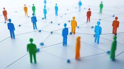 Digital governance strategies tailored for developing nations with a focus on connectivity, on solid white background, single object