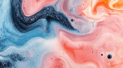 Obraz premium Abstract Swirling Colors: A Pastel Dream