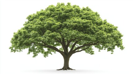 Obraz premium Tree icon illustration for environmental themes digital art nature green tones minimalist style