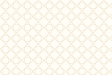 Elegant Beige Geometric Pattern on White Background