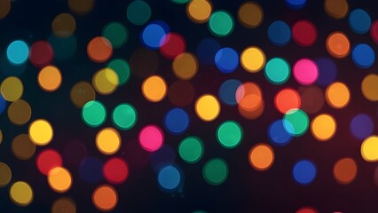 Multicolored blurry lights bokeh defocused abstract background for Christmas new year and celebration events Generative AI