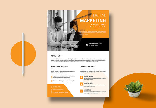 Marketing Flyer Template Layout