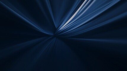 Abstract Dark Blue Light Rays Converge. AI Generated
