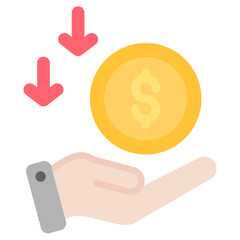 Loss Icon Element For Design