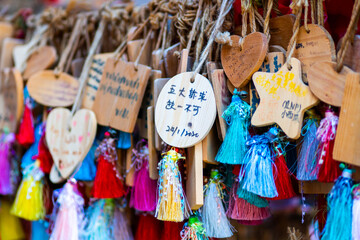 colorful bags for sale at market