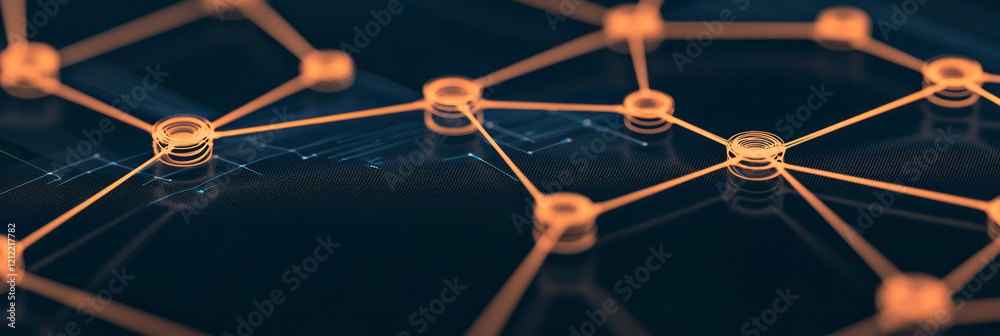 Aufkleber A detailed close-up of a data transformation process with intricate lines and nodes representing the complexity and precision of data analysis techniques,