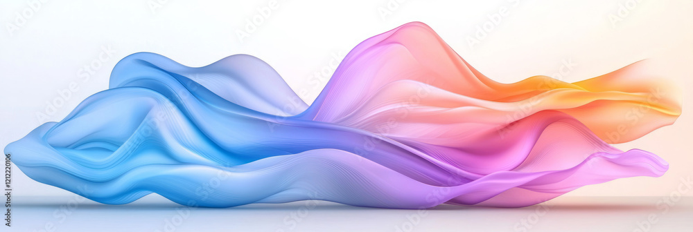 Poster A minimalist blue pix icon with a stylized wave pattern, creating a sense of movement and fluidity for tech-related applications,