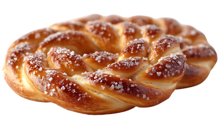 Golden-Brown Soft Pretzel with Perfectly Twisted Shape, Png