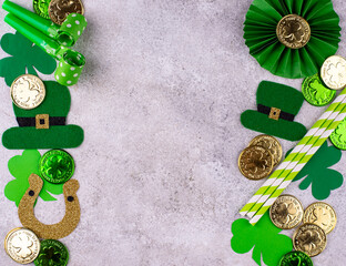 St. Patricks Day background with shamrock