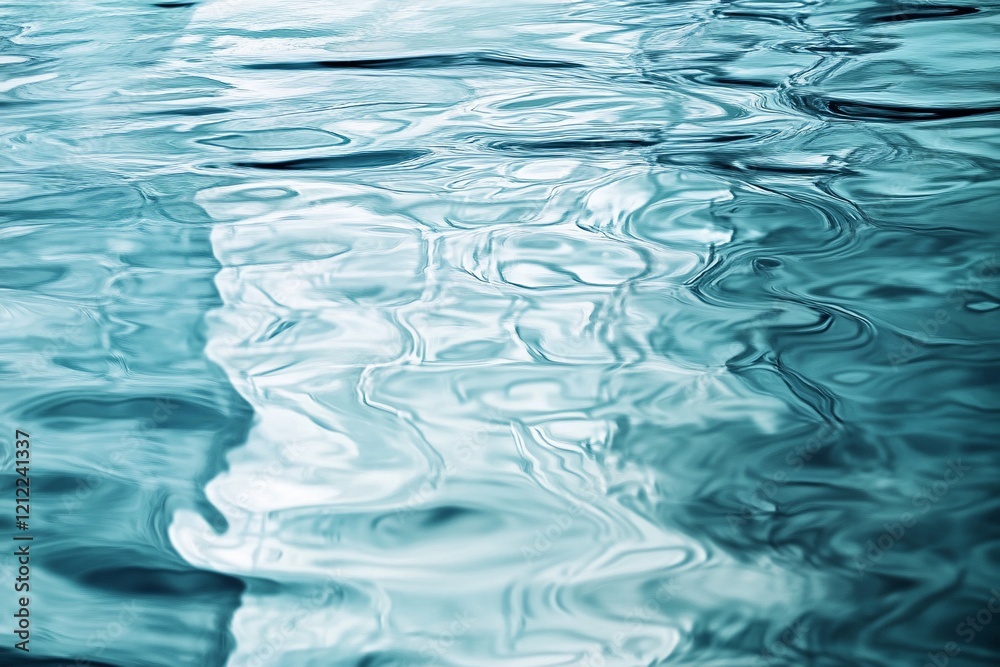 Poster abstract water texture with ripples and reflections.