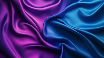 Fototapeta premium Blue and Purple Abstract Background. Dreamy Abstract Background in Vibrant Shades of Blue and Purple with Artistic Textures. Ethereal Inspired in a Mystic Gradient Indigo, Violet Hues for Decorative