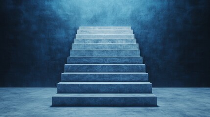 Fototapeta premium Digital Transformation Business Model Innovation concept. Glowing Staircase to an Ethereal Dimension A Conceptual Digital Art Masterpiece