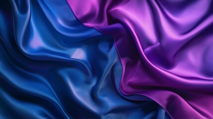 Fototapeta premium Blue and Purple Abstract Background. Dreamy Abstract Background in Vibrant Shades of Blue and Purple with Artistic Textures. Ethereal Inspired in a Mystic Gradient Indigo, Violet Hues for Decorative
