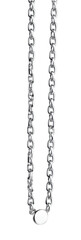 Isolated Silver Chain Necklace